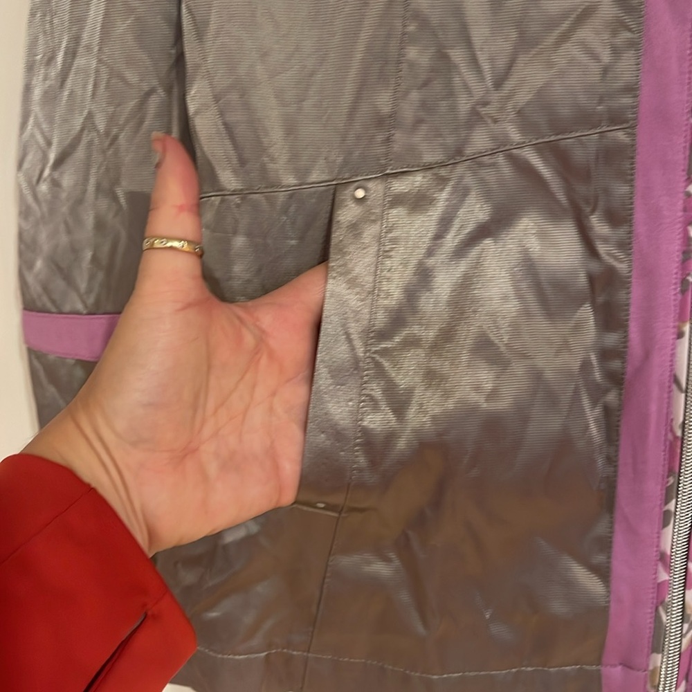 NWT Tail full zip woven performance jacket women’s medium lilac, silver - Picture 3 of 12